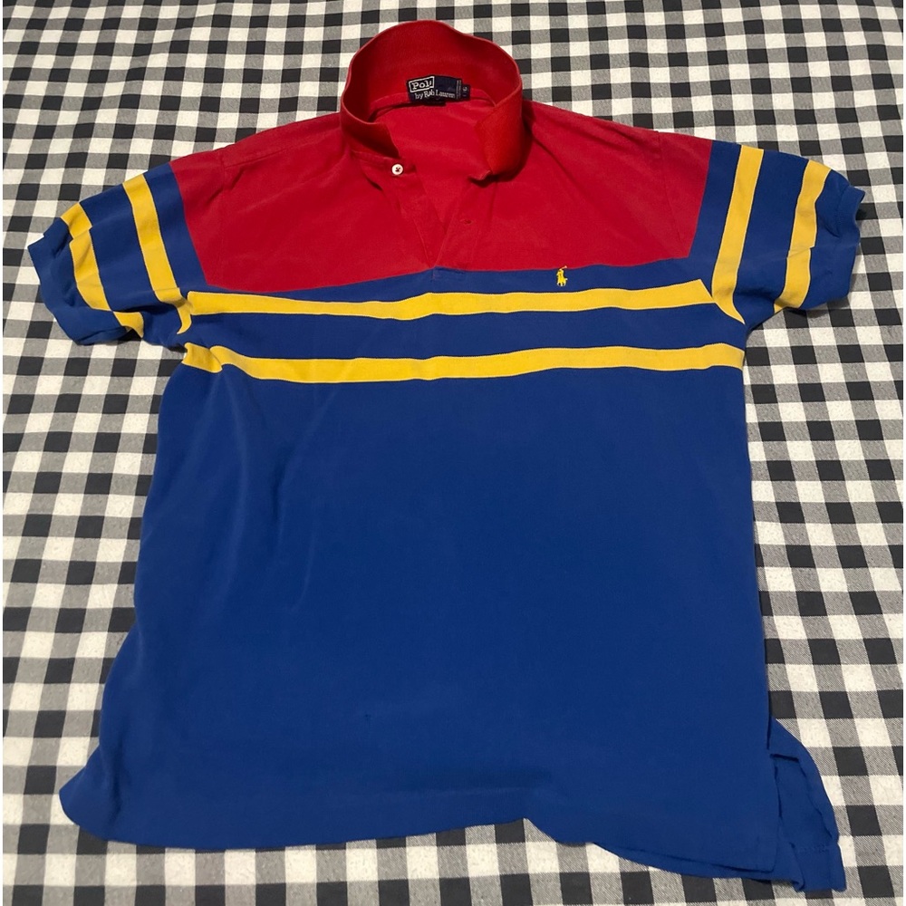 Vintage Ralph Lauren Polo Golf Shirt 80s Size Large